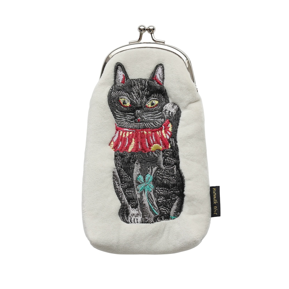 Nathalie Lete Long Purse Lucky cat BK | 8000000works | エイト